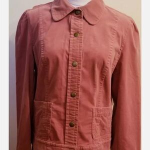 LOFT Dusty Rose Utility Jacket